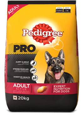 Pedigree Professional Active Adult Dog Food 20kg